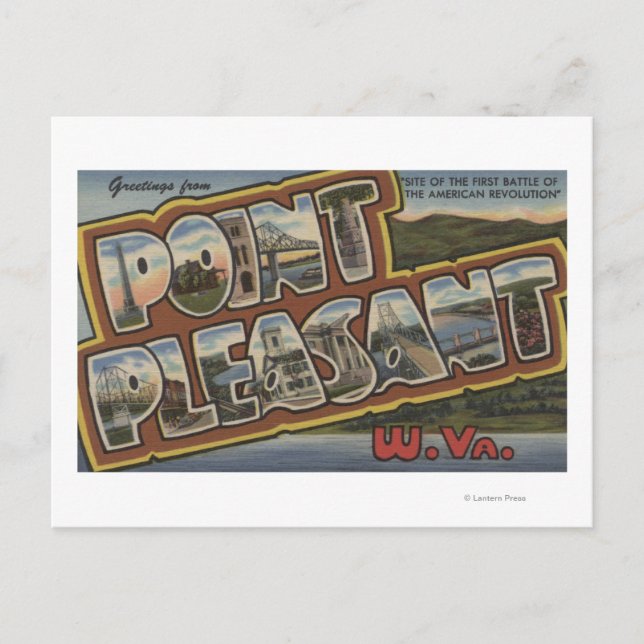 Große Buchstabenszenen - Point Pleasure, WV Postkarte (Vorderseite)