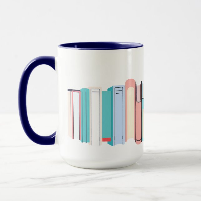 Große Buchstapel Tasse (Links)