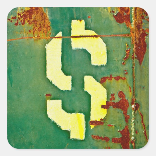 Große Bucks Quadratischer Aufkleber (Vorderseite)