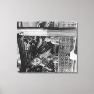 Große Buddha-Statue in Thailand Fotografie Leinwanddruck