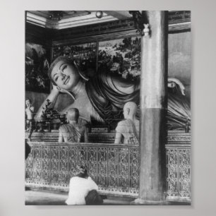 Große Buddha-Statue in Thailand Poster