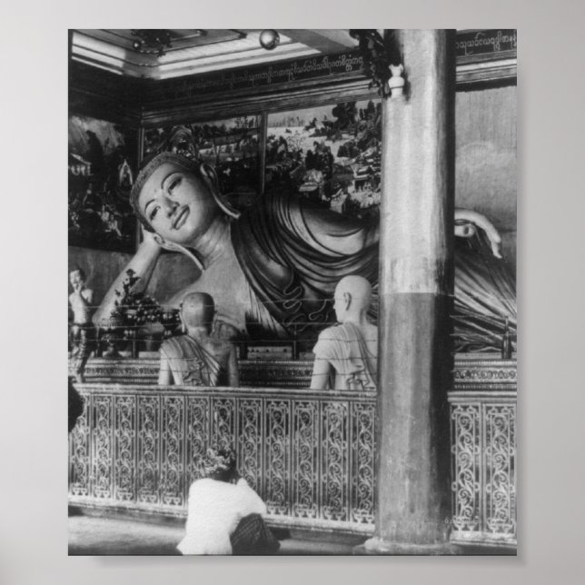 Große Buddha-Statue in Thailand Poster (Vorne)