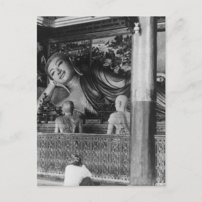 Große Buddha-Statue in Thailand Postkarte (Vorderseite)