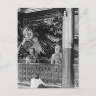 Große Buddha-Statue in Thailand Postkarte