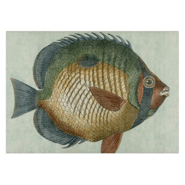 Große bunte Fische Schneidebrett (Vorderseite)