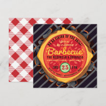 Große Burger-Barbecue-Einladung