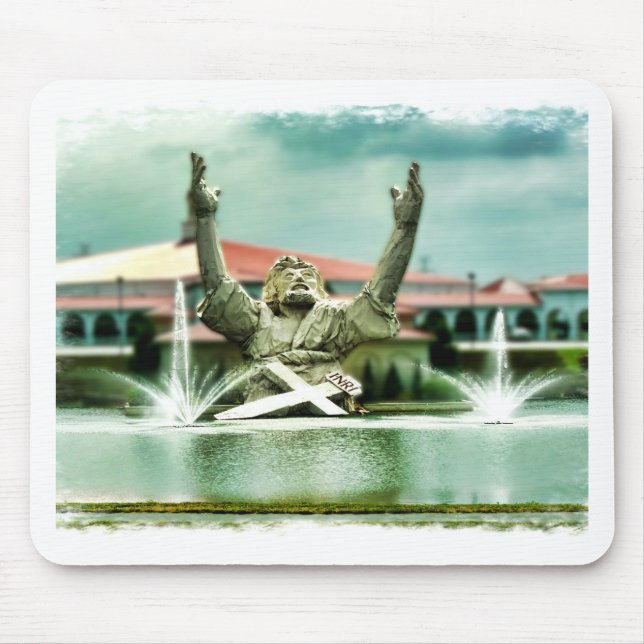 Große Butterjesus-Landung Jesus Mousepad (Vorne)