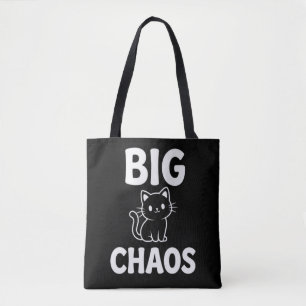 Große Chaos-Katze Süße schwarze Katze Lustiger