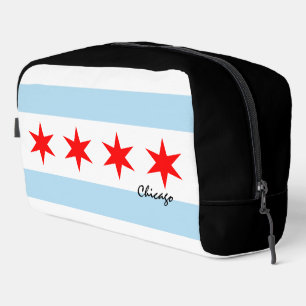 Große Chicagoer Tasche, Mode, Chicagoer Flagge Waschbeutel