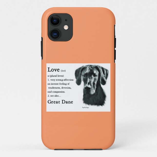 Große Dane-Liebe Case-Mate iPhone Hülle (Rückseite)