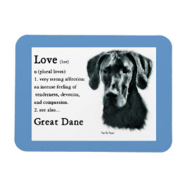 Große Dane-Liebe Magnet