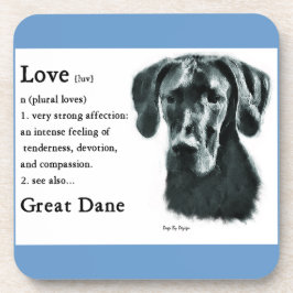 Große Dane-Liebe Untersetzer