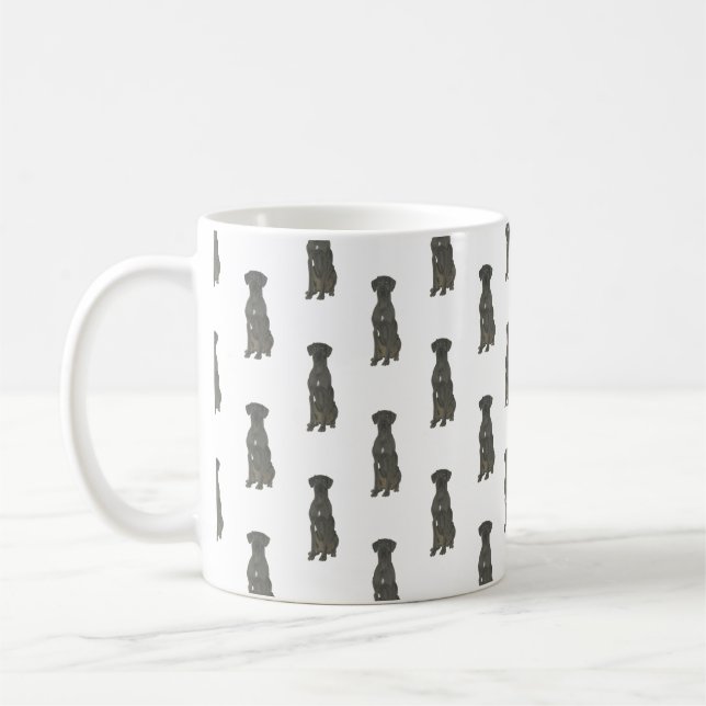 Große Däne (schwarz) Kaffeetasse (Links)
