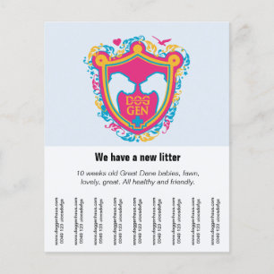 Große Dänen verkaufen Flyer