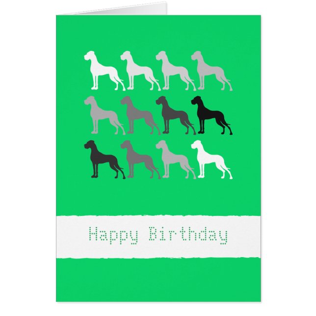 Große Dänische Hunde Geburtstag (Vorne)