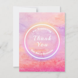 Große Dankeskarten für kleine Unternehmen Dankeskarte