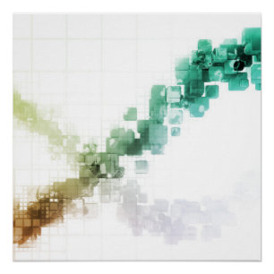 Große Daten-Sichtbarmachunganalytics-Technologie Poster