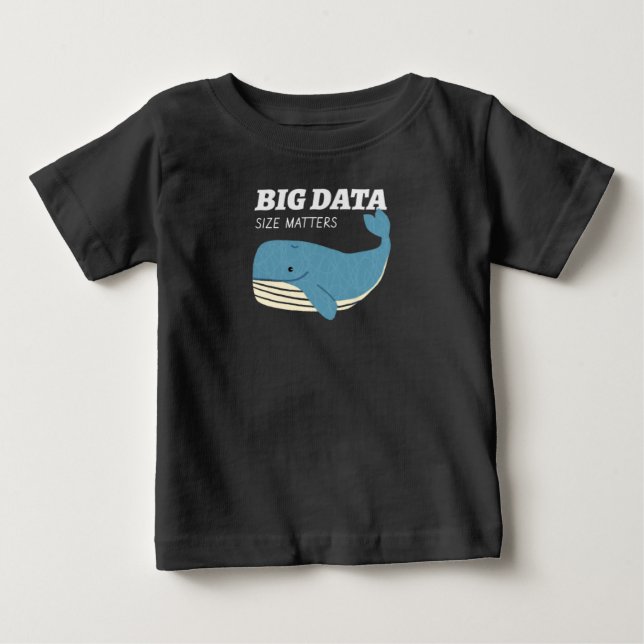 Große Datengröße zählt Baby T-shirt (Vorderseite)