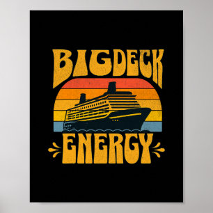 Große Deck Energie Lustiges Kreuzfahrtschiff Reise Poster