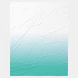 GROSSE DECKE DES FLEECE-TÜRKIS-AQUA-OMBRE