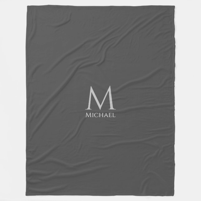 Große Decken Monogramm Elegant Moderne Custom (Vorderseite)