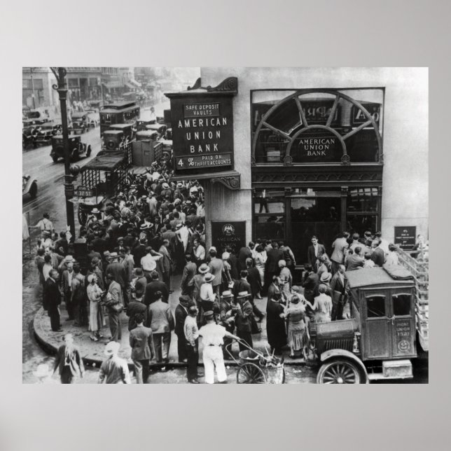 GROSSE DEPRESSIONSBANK LAUFEN 1931 POSTER (Vorne)