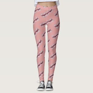 Größe der Bacon Strips Frühstück Leggings Fleisch 