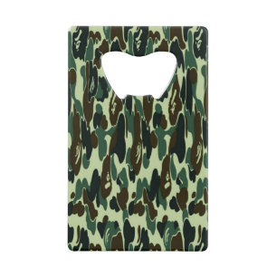 Größe der Camouflage Flasche Öffnung Kreditkart Geldbeutel Flaschenöffner