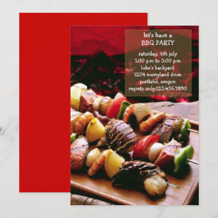 Größe der GRILLEN Party Einladung