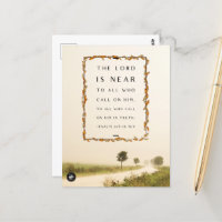 Größe der Postkarte - Speicherkarte der Bibel Vers
