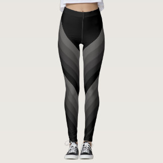 Große diagonale Gradientstreifen Leggings
