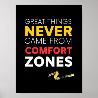 Große Dinge kamen nie von COMFORT ZONES Poster