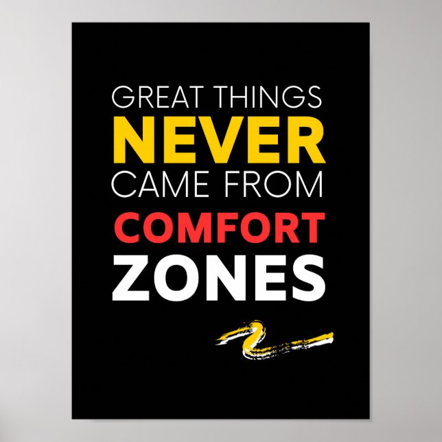 Große Dinge kamen nie von COMFORT ZONES Poster (Vorne)