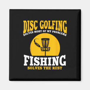 Große Disk Golf- und Fishing-Geschenke Magnet
