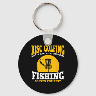 Große Disk Golf- und Fishing-Geschenke Schlüsselanhänger