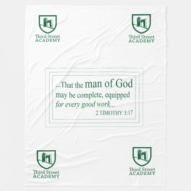 Große dritte Straßen-HochschulFleece-Decke Fleecedecke (Vorderseite)