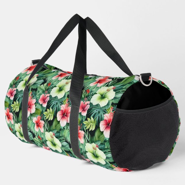 Große Duffel-Tasche Tropenpapier Duffle Bag (Rechte Ecke)