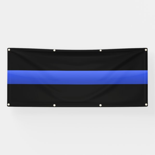 Große dünne blaue Linie Banner (Horizontal)