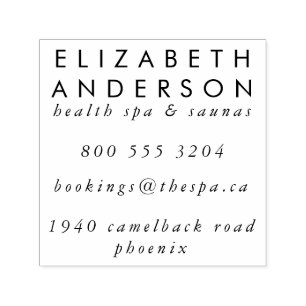 Große E-Mail-Adresse Ihres Unternehmens Permastempel