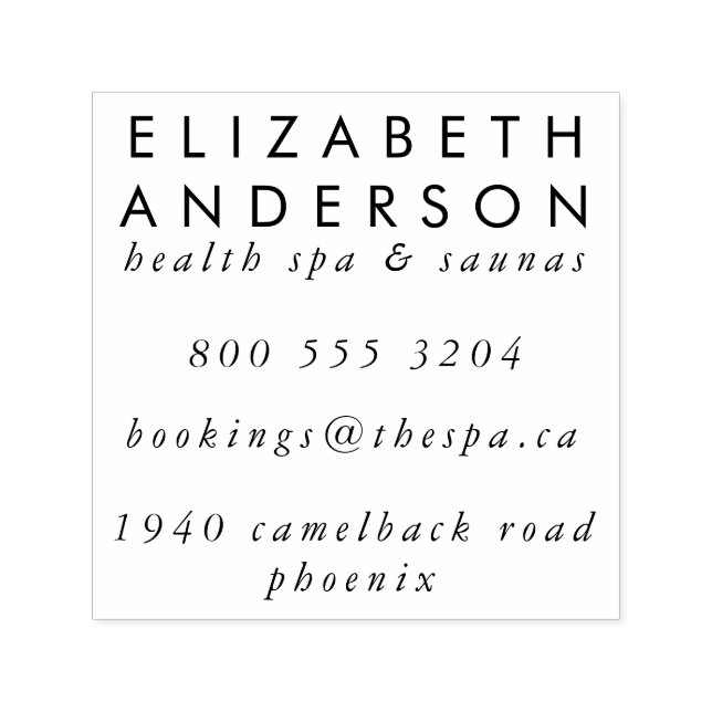 Große E-Mail-Adresse Ihres Unternehmens Permastempel (Design)