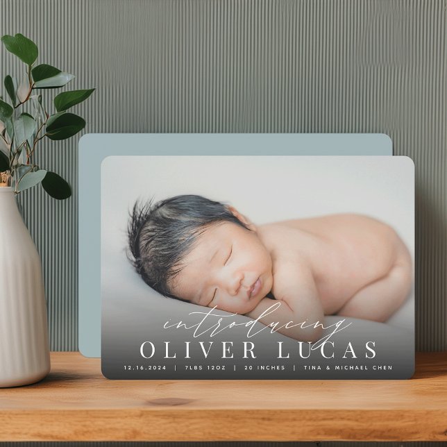 Große Einführung | Ankündigung von Foto zur Geburt (Von Creator hochgeladen)