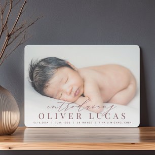 Große Einführung   Ankündigung von Foto zur Geburt