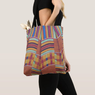 Große Einkaufspassage Tote Bag African Print