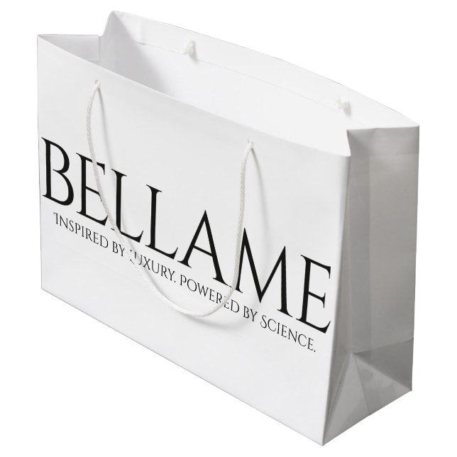 Große Einzelhandel/Geschenk Bellame Tasche Geschenktüte (Rückseite Schrägansicht)