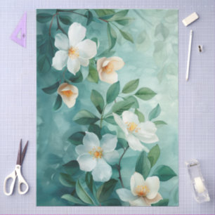 Große elegante Jasmine Decoupage Seidenpapier