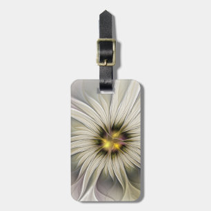 Große Elfenblume, abstrakte moderne fraktale Kunst Gepäckanhänger