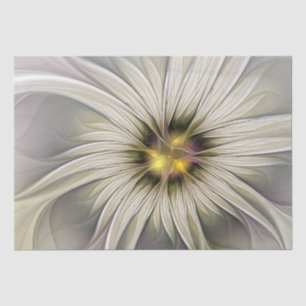 Große Elfenblume, abstrakte moderne fraktale Kunst Seidenpapier