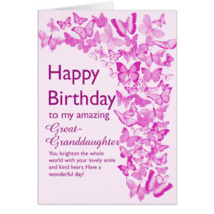 Große Enkeltochter Birthday Butterfells