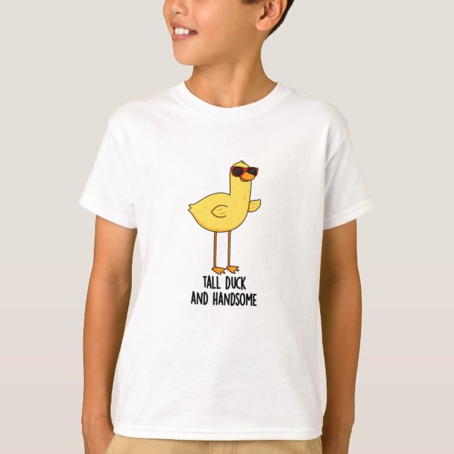 Große Ente und ansprechende, lustige Tierpuppe T-Shirt (Vorderseite)