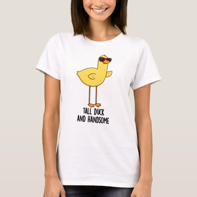 Große Ente und ansprechende, lustige Tierpuppe T-Shirt (Vorderseite)